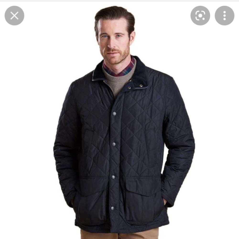 Navy Barbour Devin Jacket LIKE NEW